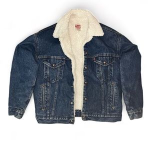Vintage Sherpa Lined Levi’s Trucker Denim Jacket